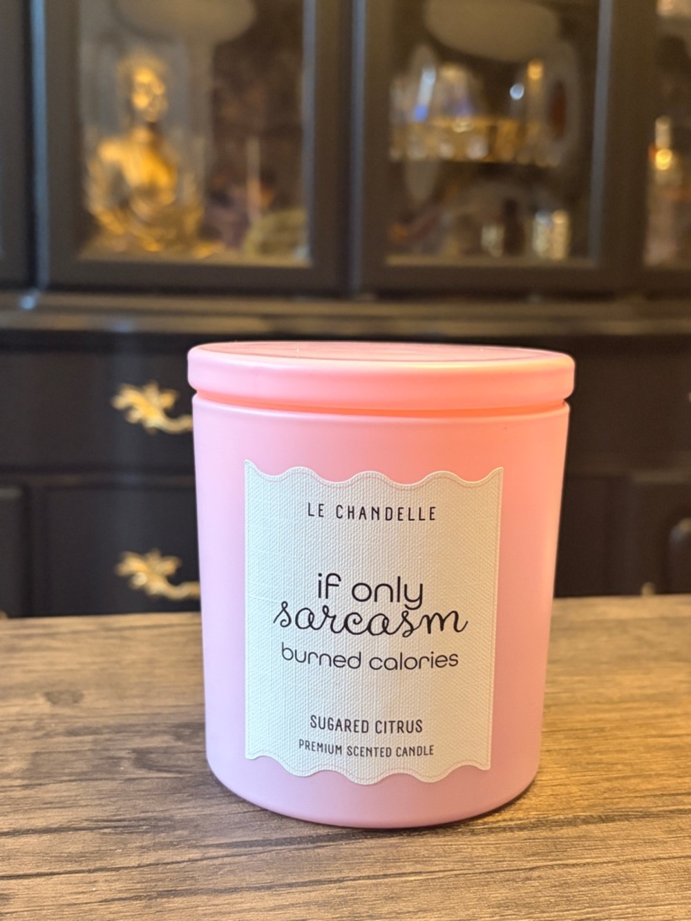 'If Only Sarcasm Burned Calories' Sugared Citrus Scented Candle - 12oz